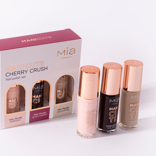 MANICUTE KIT CHERRY CRUSH - Kit de esmaltes de uñas