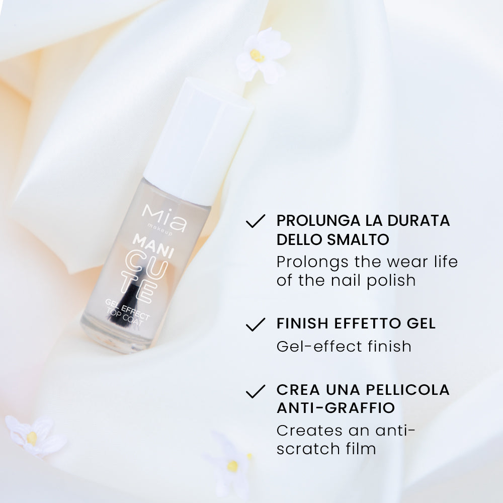 MANICUTE GEL EFFECT TOP COAT – Mia Makeup